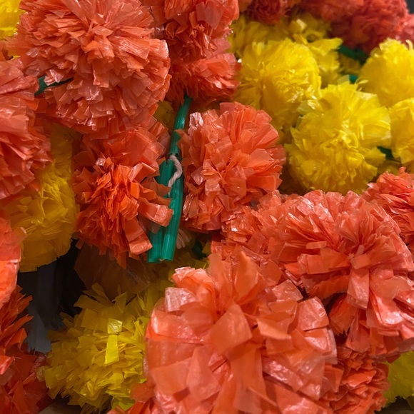 Artificial Marigold flower for decoration. 10 PCs - Picture 3 of 6